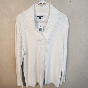 Nautica Off White Cable Knit Pullover Sweater XXL NWT (5504)
